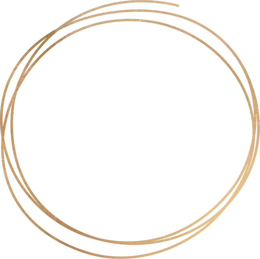 Hand Drawn Gold Circle